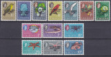 DB1 Fauna Marina Pesti 1963 supratipar Tristan da Cunha pe St Helena 13 v. MNH, Nestampilat