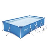 Cumpara ieftin Piscina Bestway Cadru Metalic 4x2m, 5700L, Albastra + Pompa Filtrare 1200 L/h