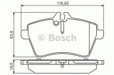 Set placute frana,frana disc MERCEDES A-CLASS (W169) (2004 - 2012) BOSCH 0 986 495 273