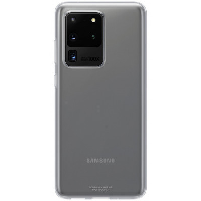 Husa TPU Samsung Galaxy S20 Ultra G988 / Samsung Galaxy S20 Ultra 5G G988, Clear Cover, Transparenta EF-QG988TTEGEU foto