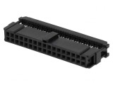 Mufă IDC Mamă 34 PIN Aurită Neagră pentru Cablu-Bandă, TE Connectivity