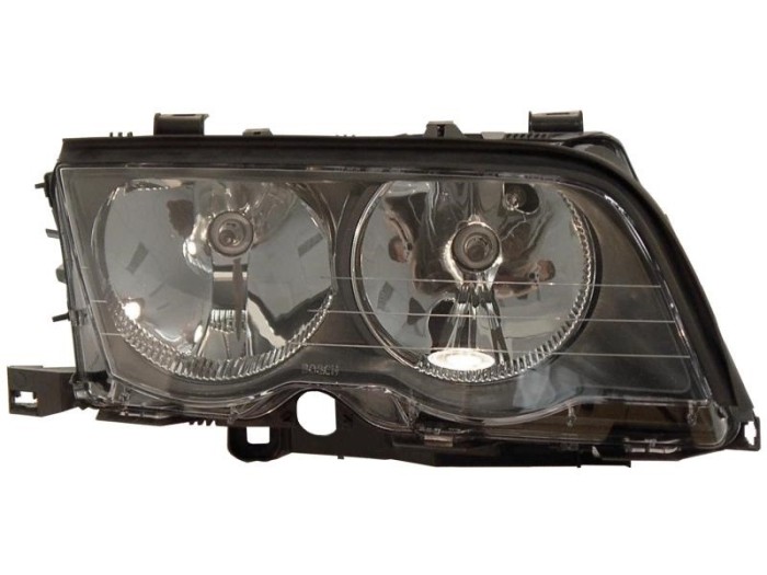 Far Bmw Seria 3 (E46), Sedan/Combi, 06.1998-09.2001, Combi, Sedan, partea Dreapta, tip bec H7+H7+W5W; electric; reflector negru; cu soclu bec; cu mot