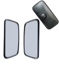 Cumpara ieftin Set 2 Oglinzi exterioare 384 mm x 190 mm pentru camion, autobuz, utilaje de constructii si agricole, excavatoare, rulote si altele.
