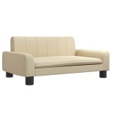 Cumpara ieftin Canapea pentru copii, crem, 70x45x30 cm, material textil