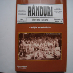 Randuri, revista lunara, 1934-1936, editie anastatica