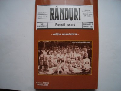 Randuri, revista lunara, 1934-1936, editie anastatica foto