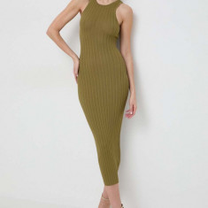 Silvian Heach rochie culoarea verde, maxi, mulata