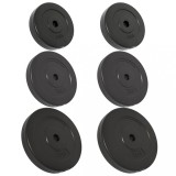 Cumpara ieftin Placi de greutate, 6 buc., 30 kg, Ciment