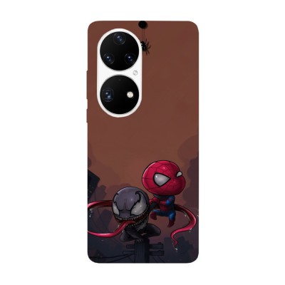 Husa compatibila cu Huawei Nova 8i model Baby Venom vs Baby Spiderman, Silicon, TPU, Viceversa foto
