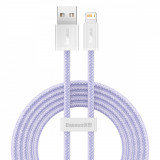Cablu Baseus Dynamic 2 Series USB-A - Lightning 2.4A 480Mbps 2m Violet CALD040105