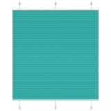 Jaluzea plisată vidaXL verde petrol 120x150cm, montaj cu/fără găurire, intimitate &amp; protecție solară