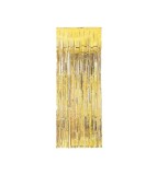 Perdea decorativa din folie metalizata aurie 90 x 240 cm