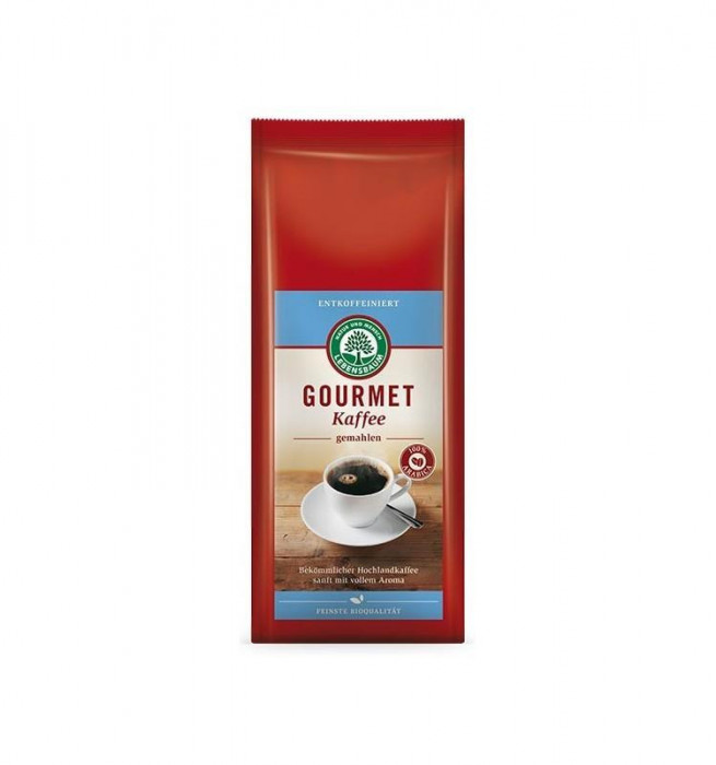 Cafea Macinata Gourmet Decofeinizata 100% Arabica Bio 250gr Lebensbaum