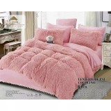 Cumpara ieftin Lenjerie Fluffy Cocolino Super Pufoasa 6 Piese, Roz Pudra- JO471