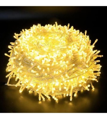 Instalatie LED 15m 200 MicroLED-uri Fir Transparent Lumina Alb Cald foto