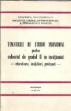 Cumpara ieftin Tematicile de studiu individual pentru colocviul de gradul II in invatamant. Educatoare, invatatori, profesori
