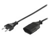 Prelungitor Alimentare Negru 5m 1 Priză, Goobay