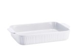 Cumpara ieftin Bol ceramica alba termorezistenta 36 x 21,5 x 6 cm