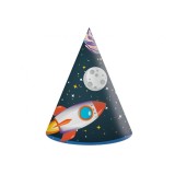 Set 6 Coifuri din Hartie model rachete (Rocket Space)
