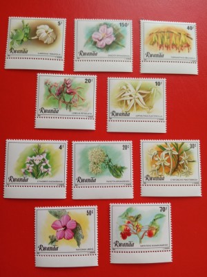 RWANDA, FLORA - SERIE COMPLETĂ MNH foto