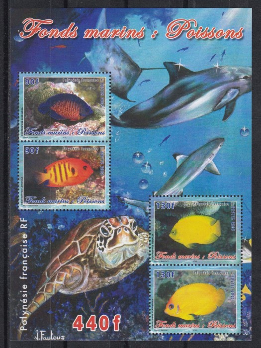 Polinezia Franceza 2005 - Scene submarine - Pești, Colita, MNH