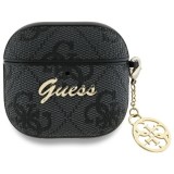 Husa pentru apple airpods 4 - guess 4g charm collection - black