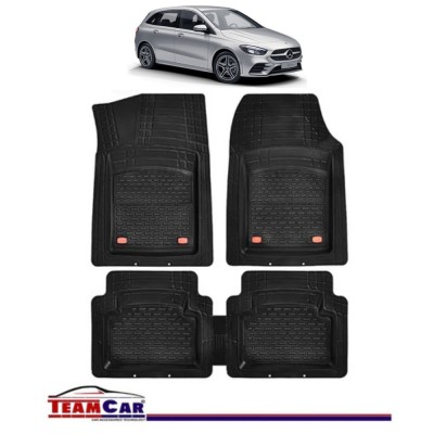 Covorase Auto TeamCar&amp;reg; Tip Tavita Compatibile Mercedes-Benz B-Class W247 (2019&amp;ndash;prezent) Negru Material Rezistent foto