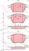 Set placute frana,frana disc AUDI TT (8N3) (1998 - 2006) TRW GDB1275