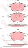 Set placute frana,frana disc AUDI TT Roadster (8N9) (1999 - 2006) TRW GDB1275