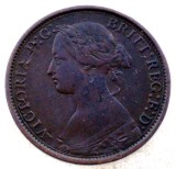 J.422 MAREA BRITANIE ANGLIA VICTORIA 1 FARTHING 1862