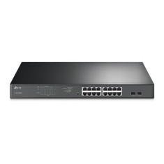 Switch 16 porturi PoE+ Gigabit, 2 porturi RJ45 Gigabit, 2 x Combo SFP Gigabit, Managed - TP-Link TL-SG1218MPE