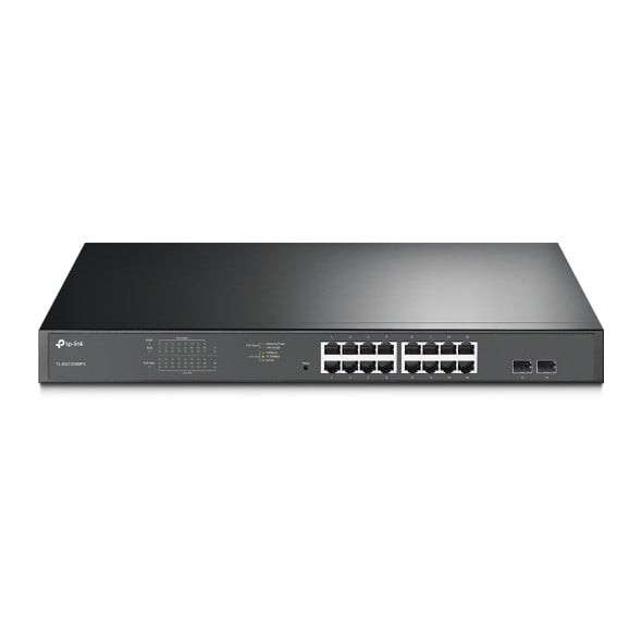 Switch 16 porturi PoE+ Gigabit, 2 porturi RJ45 Gigabit, 2 x Combo SFP Gigabit, Managed - TP-Link TL-SG1218MPE