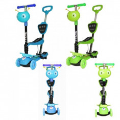 Trotineta Copii Micro Scooter 5in1 1-8 Ani Baieti 40Kg cu Manere O si T foto