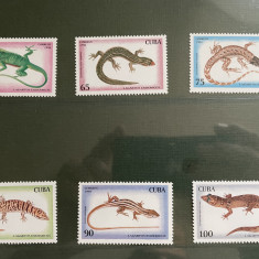 cuba - serie timbre animale fauna nestampilata MNH