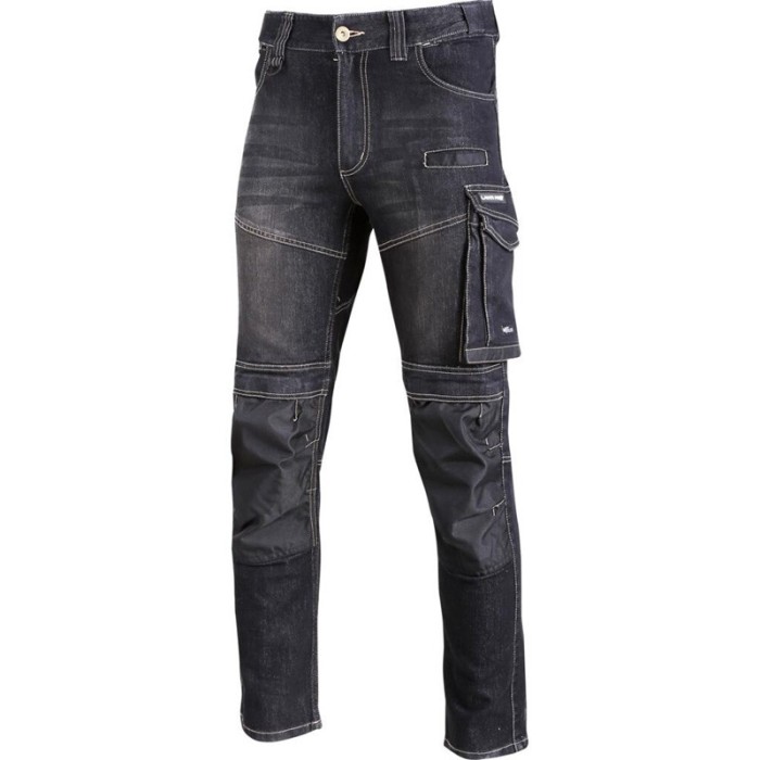 PANTALON LUCRU TIP-BLUGI SLIM-FIT ELASTIC INCHISI - L