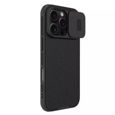 Husa Nillkin compatibila cu iPhone 16 Pro, CamShield Pro, TPU, Negru