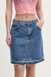 HUGO fusta jeans mini, evazati, 50539762