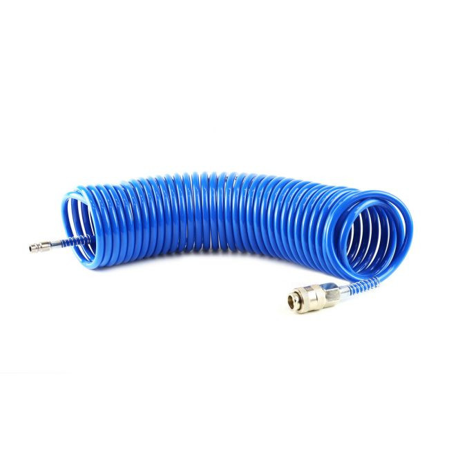 Furtun spiralat pentru aer comprimat din PE, 5 x 8mm, lungime 20m