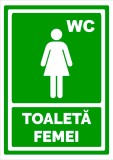 Indicator verde toaleta pentru femei