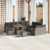 VidaXL Set de canapele pentru grădină 13 pcs Gri 80 x 80 x 71 cm 3364533
