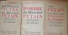 CARTE ~ ACTE SI DOCUMENTE ALE MARESALULUI PETAIN: 3 VOL - JEAN THOUVENIN, 1940