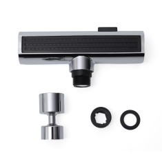 Extensie robinet chiuveta, Adaptor cu 3 functii, Rotatie 360 grade, Pentru baie si bucatarie, Compatibilitate universala