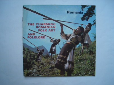 Pliant comunist in lb. engleza Romania the charming romanian folk art foto