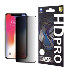 Folie sticla iPhone X, iPhone 10 Lito HD Pro Privacy, negru foto
