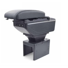 Cotieră auto universală neagră, piele ecologica, model 7H (Cotieră auto)