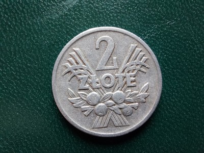 Moneda 2 zlot 1958 Polonia foto