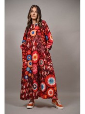 ROCHIE LUNGA CU BUZUNARE MANDALE MONTANERA TALIE UNICA Multicolora