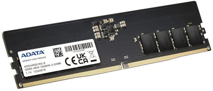 Memorie DDR Adata DDR5 16 GB, frecventa 4800 MHz, 1 modul, &quot;AD5U480016G-S&quot;