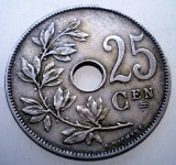 2.216 BELGIA 25 CENTIMES 1908 BELGIE, Europa, Cupru-Nichel