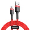 Cablu Date &amp; Incarcare MicroUSB 1.5A (Rosu) 2 Metri Baseus CAMKLF-C09